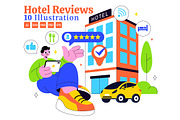 10 Hotel Reviews Illustration, a Person Illustration by denayunebgt (Thumbnail 1 of 4)