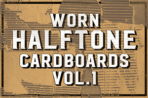 Worn Halftone Cardboards Vol. 1 