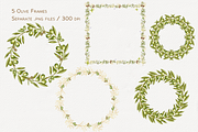Olive Whispers Watercolor Collection, a Decorative Illustration by Aurella Art (Thumbnail 9 of 15)