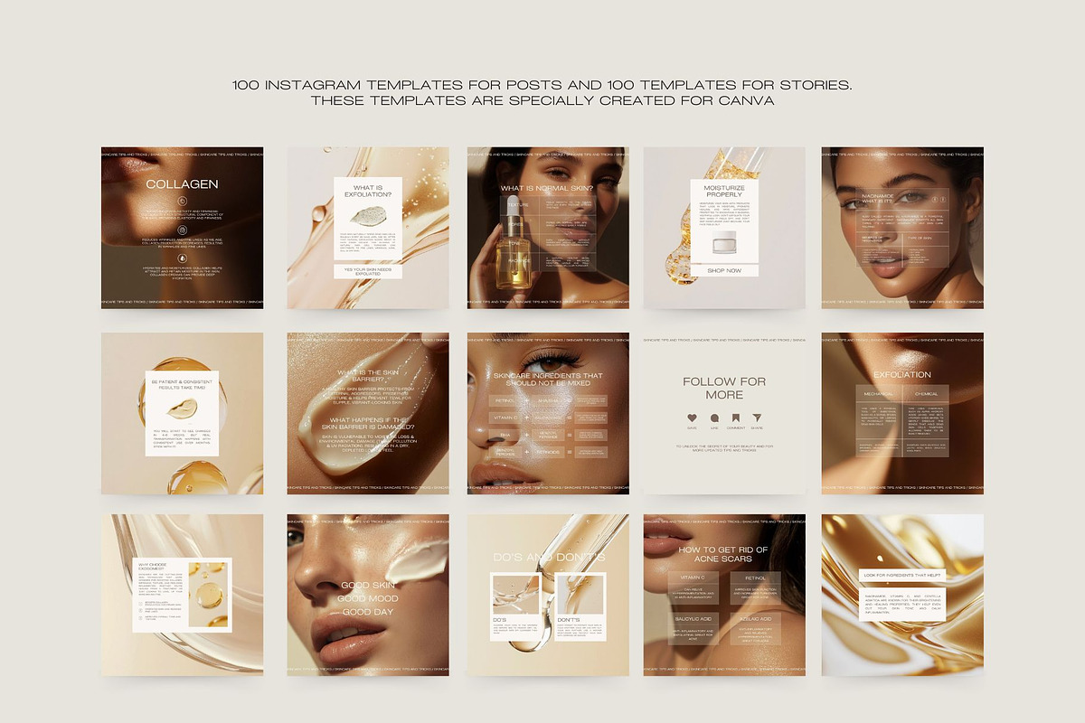 800 Beauty Instagram Content Kit, a Social Media Template by Instprofi | Studio Estimo (Photo 24 of 26)