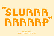 Juice Box: A Retro Display Font, a Font by DeliFreshTypeCo. (Thumbnail 6 of 6)