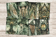 Forest Witch Junk Journal Kit, a Person Illustration by GlamArtZhanna (Thumbnail 7 of 10)