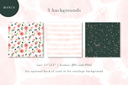 Sweet Floral Wedding Invitation Set, an Invitation Template by wulano (Thumbnail 6 of 6)