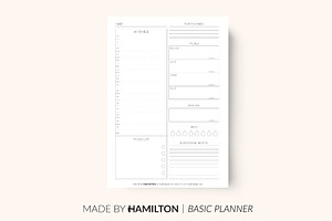 Daily Fitness Printable Planner