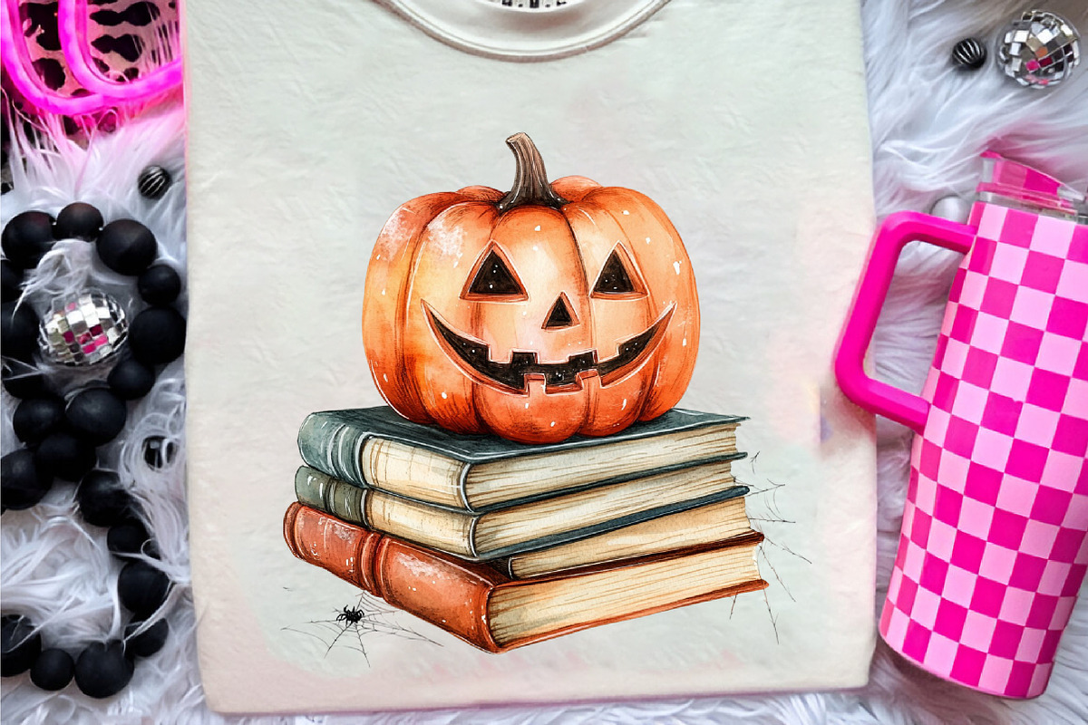 Halloween Reading Clipart, an Illustration by CreationArt (Photo 9 of 9)