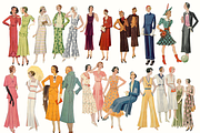 90+ Vintage Fashion Ladies Clipart, a Person Illustration by Lilithcollageart (Thumbnail 4 of 12)