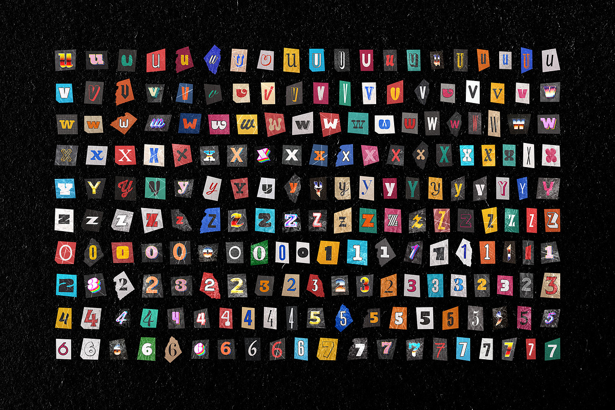 Ransom Note Letters Collection, an Object Graphic by pixelbuddha.net (Photo 6 of 14)