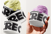 Ice Cream Cups Packaging Mockup, a Cups & Container Mockup by Creo.pt (Thumbnail 4 of 5)