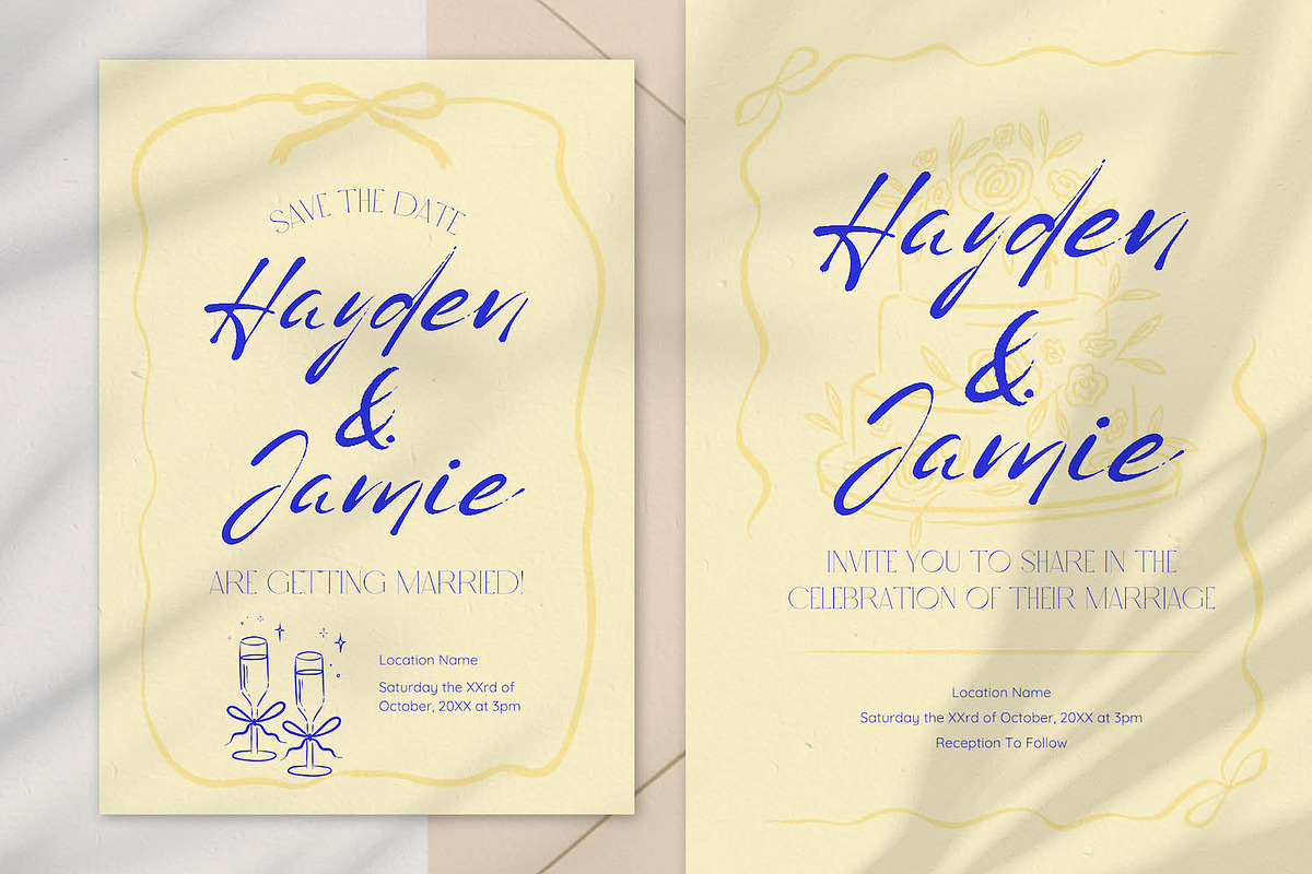 Elegant Canva Wedding Invite Suite, a Templates & Theme by StudioSage (Photo 2 of 5)