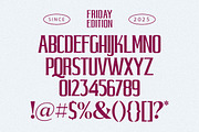 Friday Edition Duo, a Script Font by Letter Fresh (Thumbnail 9 of 10)