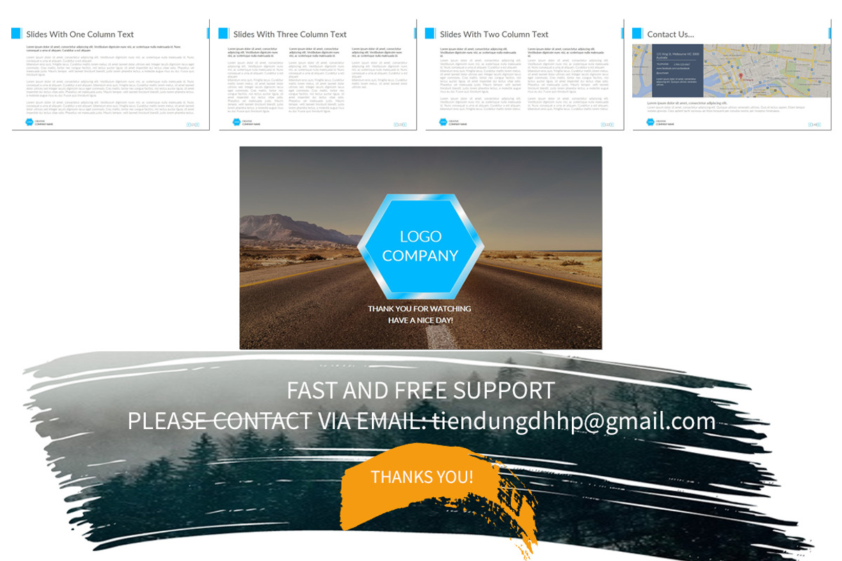 Professional Presentation Template, a Presentation Template by UniqueStudio (Photo 12 of 13)