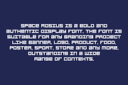 Space Rosius - Tech & Digital Font, a Sans Serif Font by QR Design Studio (Thumbnail 4 of 6)