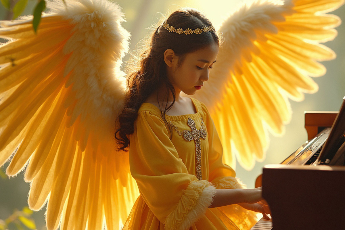 Pianist , Angel in bright yellow, a Person Photo by PLUM&FIGS (Photo 1 of 2)