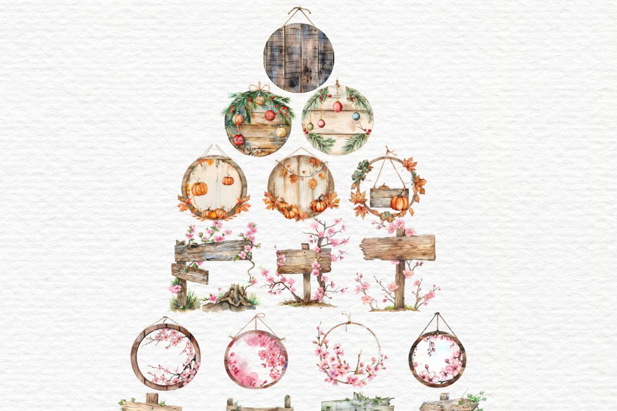 Wooden garden sign clipart, an Object Graphic by Invite to Clipart (Photo 6 of 7)