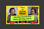 Podcast Youtube Thumbnail Template, a Social Media Template by Jiwstudio (Thumbnail 5 of 6)