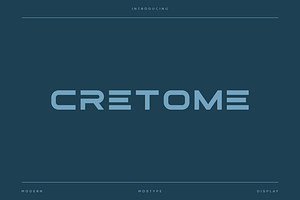 Cretome - Modern Display Typeface