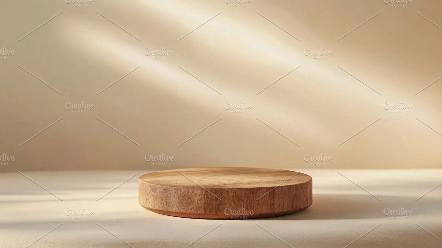 Wooden display surface in soft light, a Photo by Beautiful things