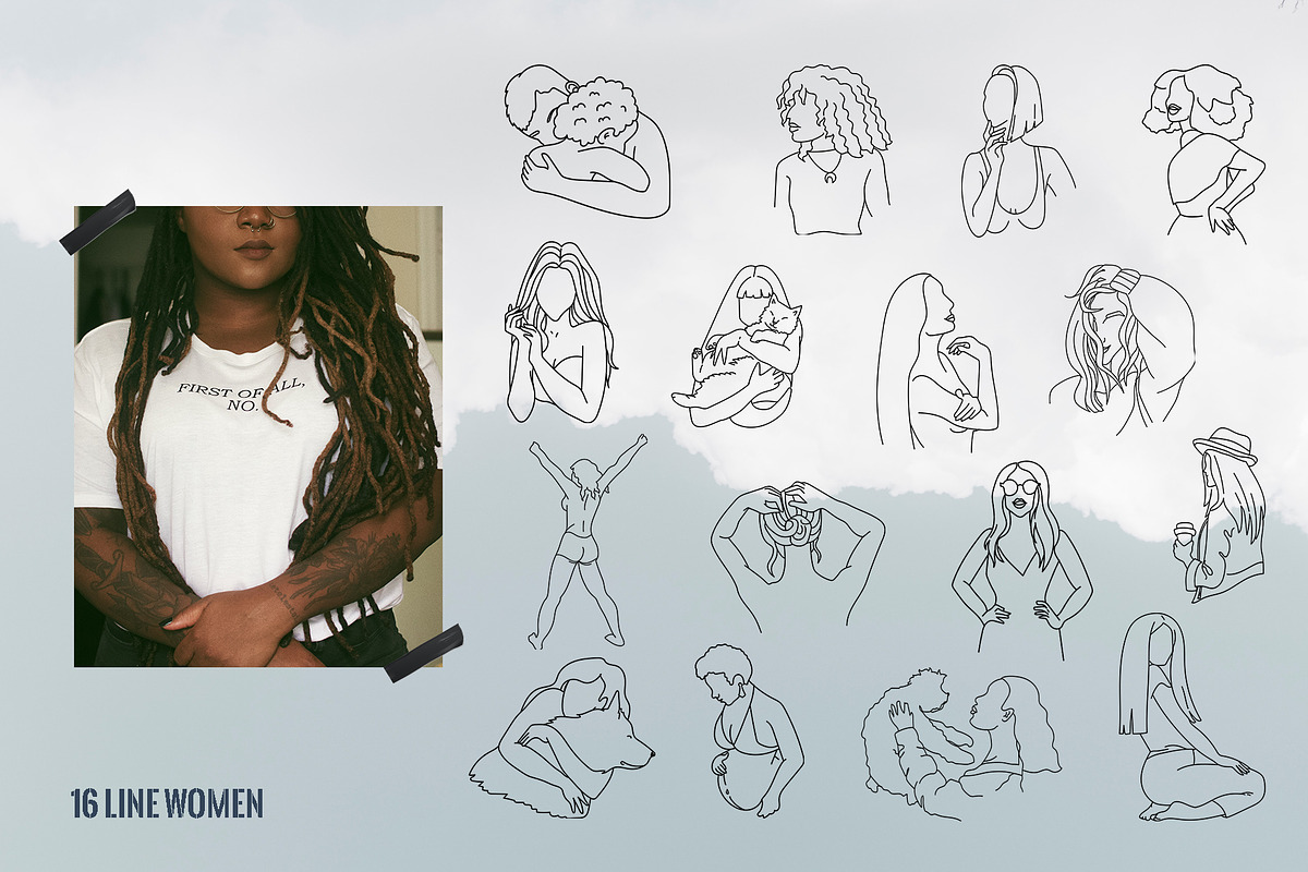 Girl Power Set, a Person Illustration by Kate Galunga Artstore (Photo 9 of 16)
