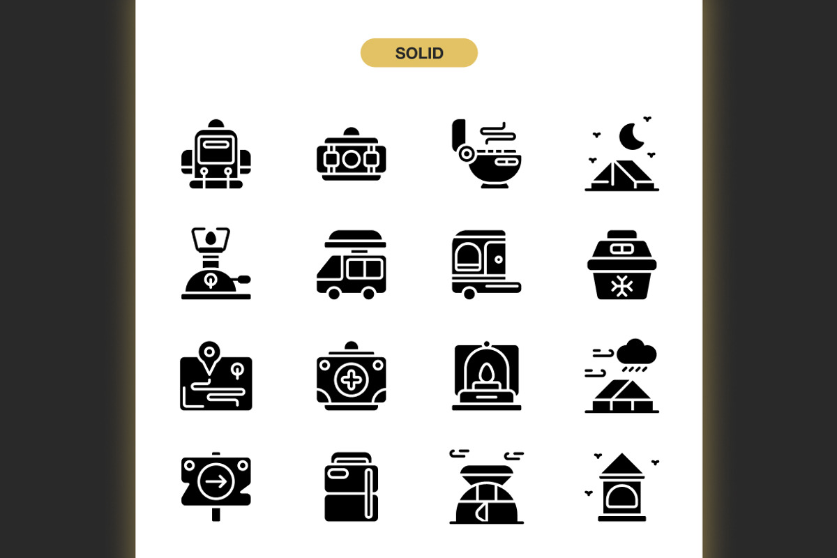 Camping Icons, an Icon by Spacepixel Creative (Photo 3 of 3)