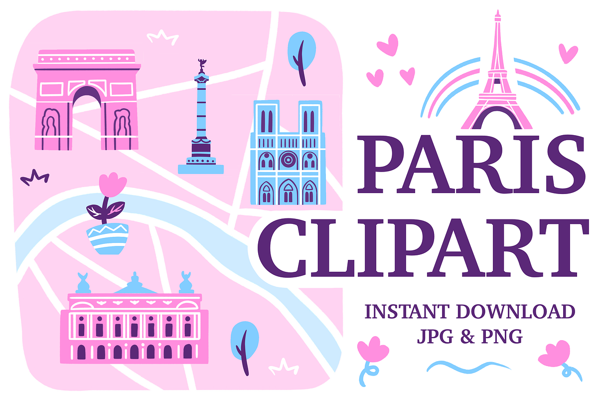 Paris Map Creator, a Decorative Illustration by Great Glebsby (Photo 1 of 7)