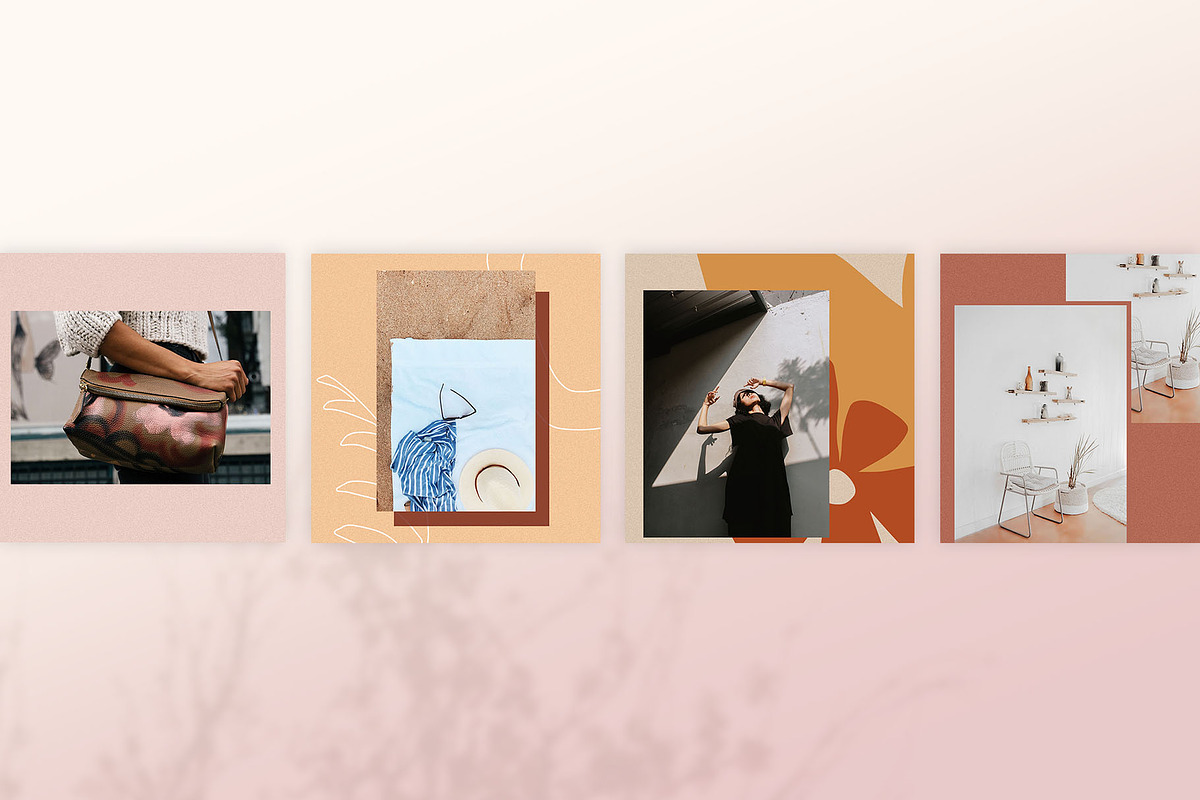 Chic Instagram Grid Post Templates, a Social Media Template by Karissa Macapagal (Photo 7 of 11)