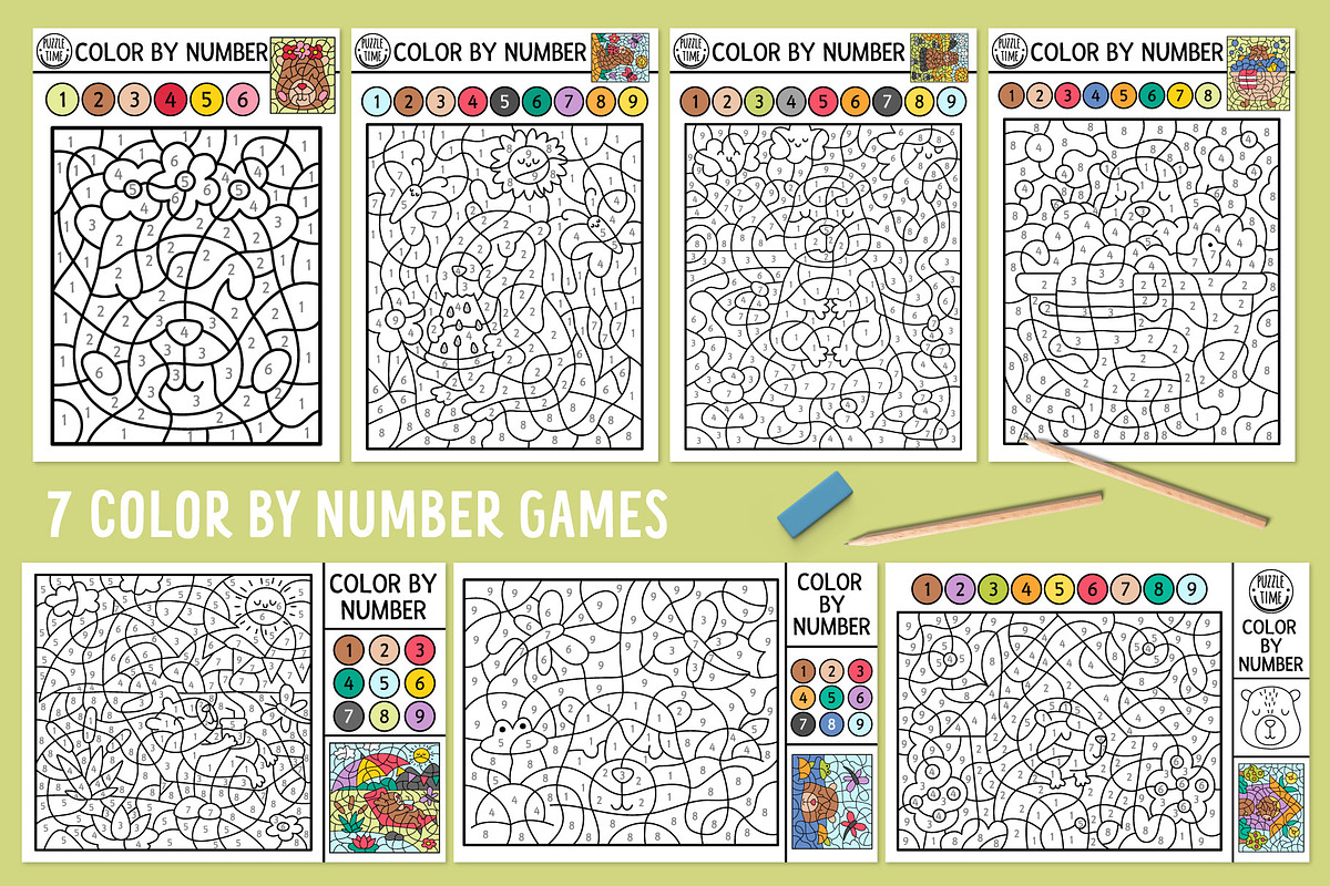 Capybara coloring games for kids, an Education Illustration by Lexi Claus (Photo 9 of 17)
