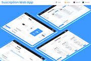 Subscription Dashboard, Bill Web App, an App Template by nagaredesignstudio (Thumbnail 1 of 5)