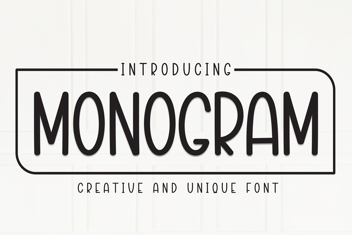 Monogram | Script Font, a Script Font by Scratchones (Photo 1 of 8)