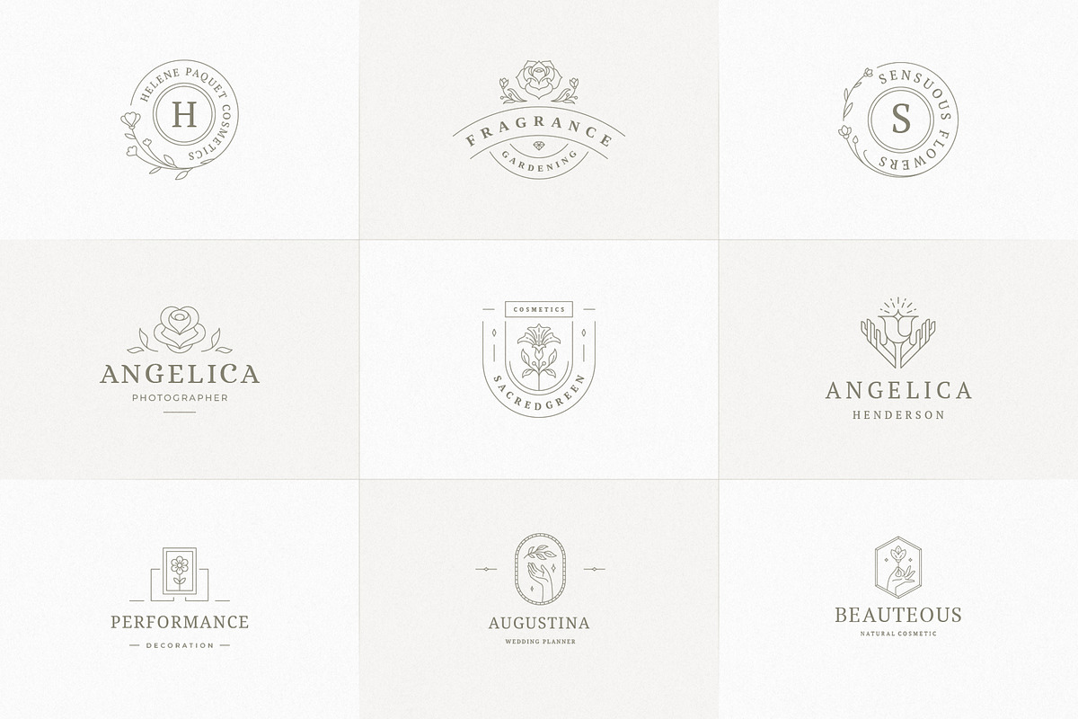 36 Botanical Logo Templates | Canva, a Branding & Logo Template by Vasya Kobelev (Photo 5 of 10)