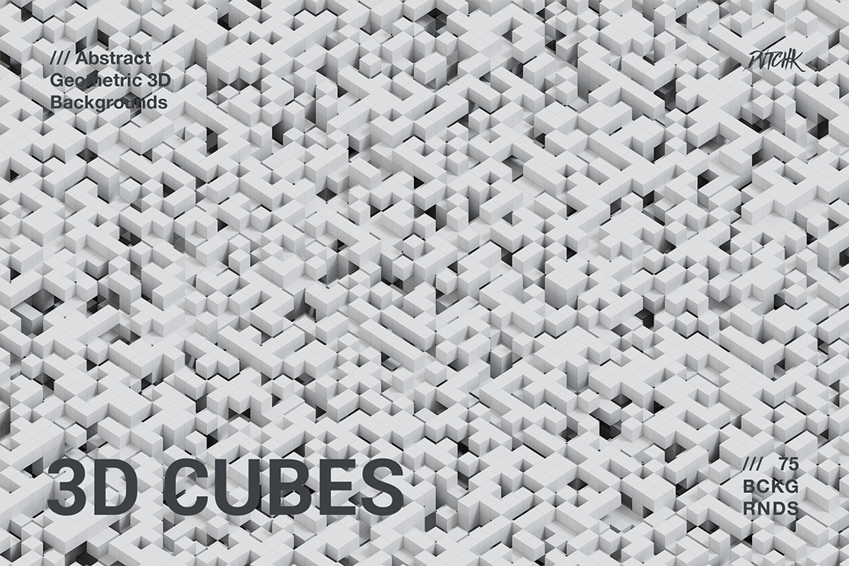3D Cubes | Geometric Backgrounds, a Background Graphic by dvtchk (Photo 6 of 9)
