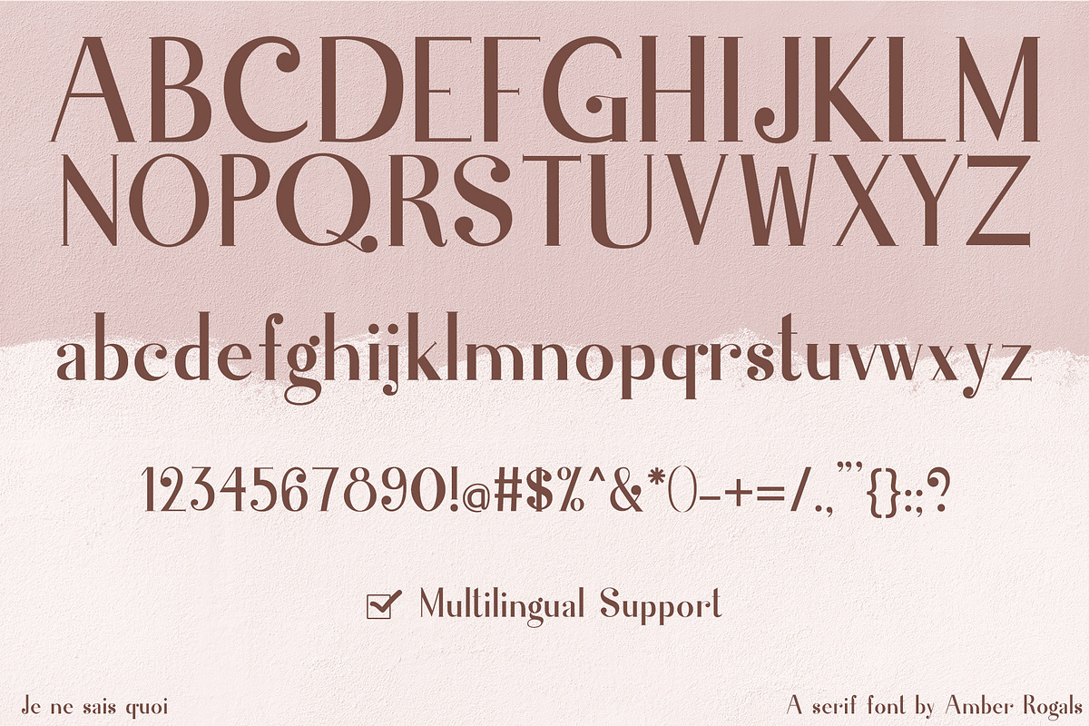 Je Ne Sais Quoi- A Luxury Serif Font preview 5