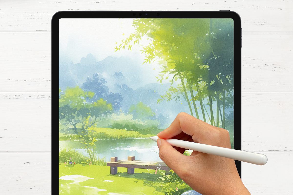Anime Ghibli Nature Brushes, a Brush Add-On by nikiartcorner (Photo 7 of 7)