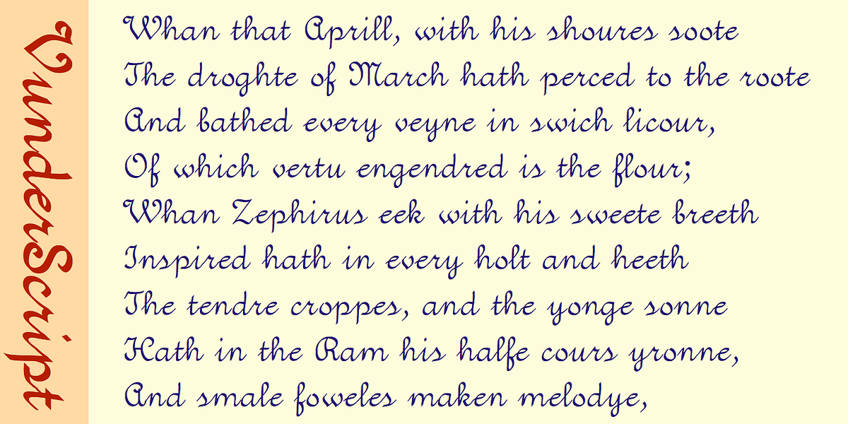 VunderScript, a Script Font by Ingrimayne Type (Photo 5 of 9)