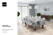 Dining Room Tablecloth Mockup, a Household Mockup by creatsy2 (Thumbnail 1 of 5)