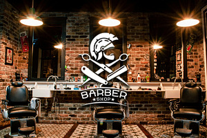 Spartan Barber Shop Logo, a Branding & Logo Template by Atlantis X Nurman Arbai