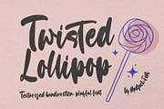 Twisted Lollipop, a Script Font by Madjack.font (Thumbnail 1 of 10)