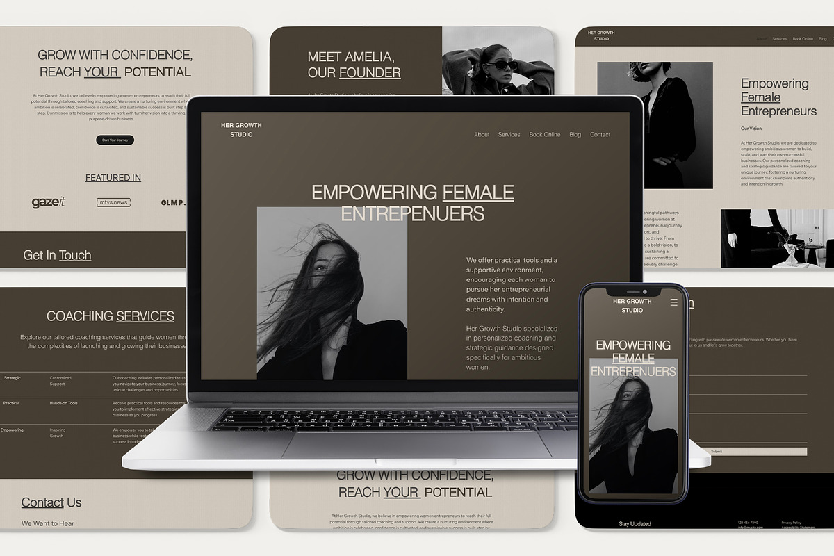 Wix Coaching, Small Business Website, a Wix Template by Sky Dore Design (Photo 5 of 12)