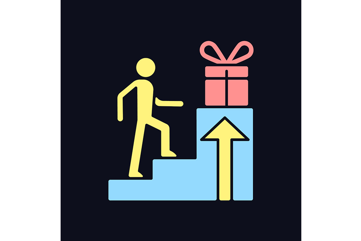 Reward based motivation icon, an Outline Icon by IMG visuals icons