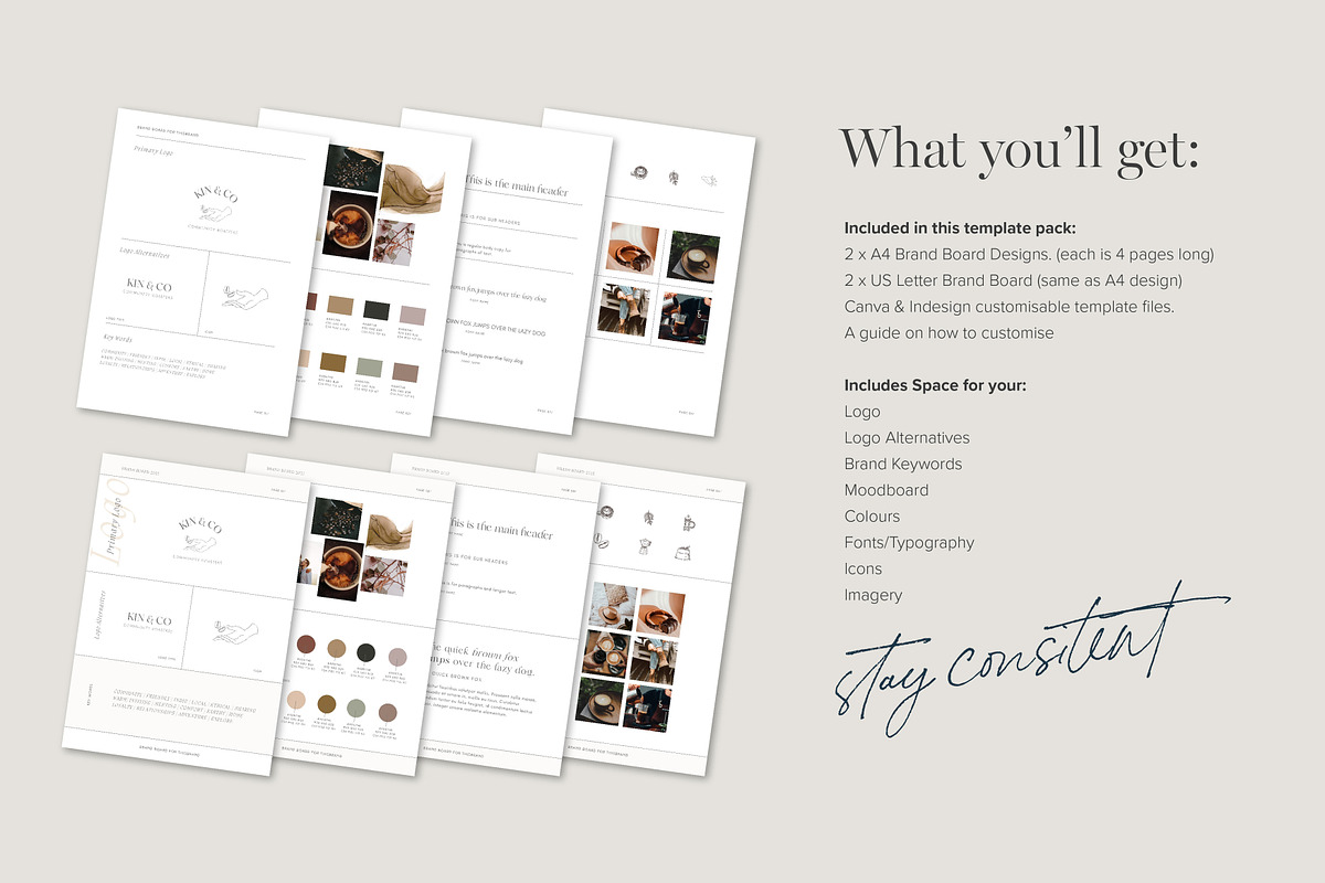 Brand Boards - Style Tiles Templates, a Presentation Template by Tabitha Emma (Photo 4 of 10)