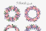 SALE! Florena watercolor floral, a Decorative Illustration by Julia Bogdan (Thumbnail 7 of 10)