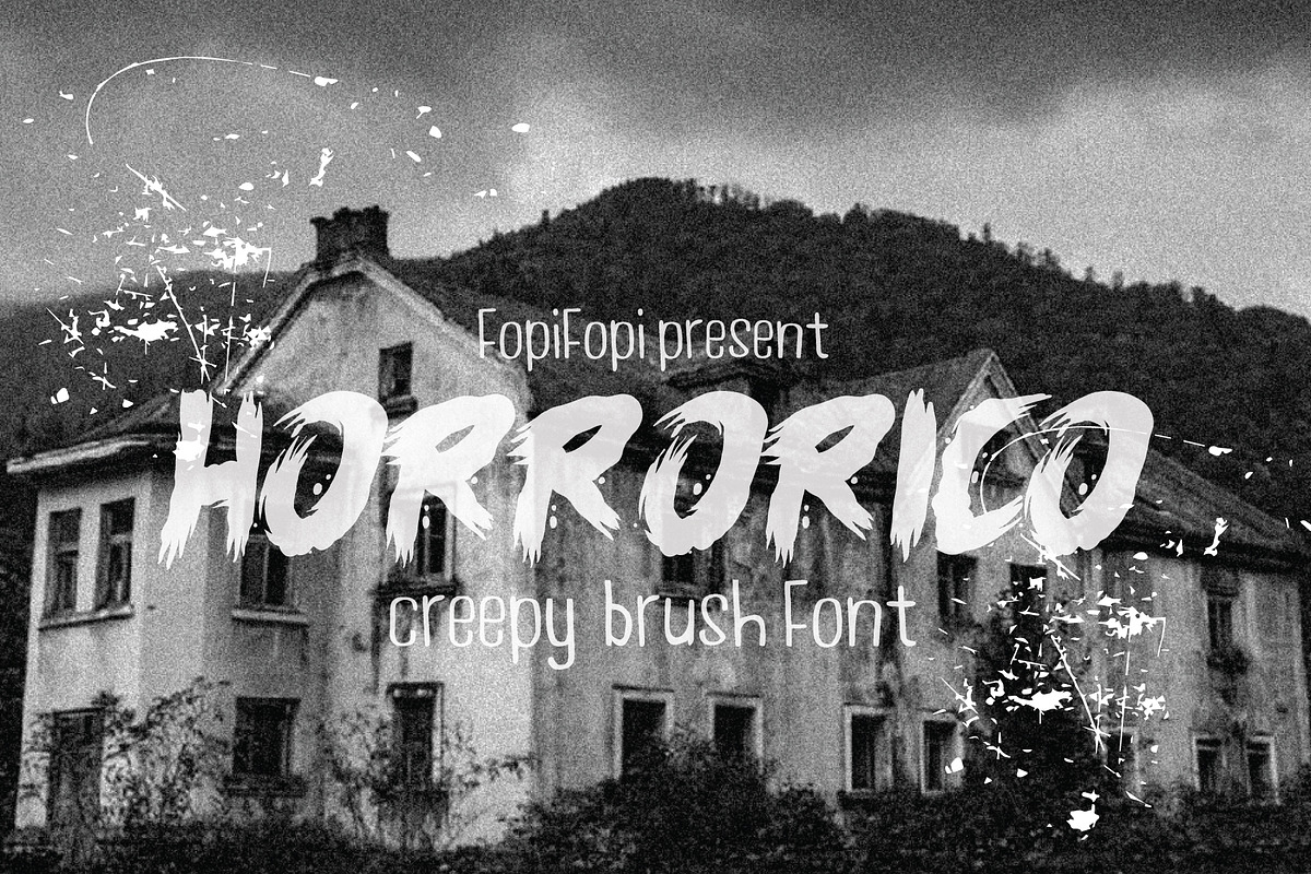 HORRORICO font +BONUS, a Font by fopifopi (Photo 1 of 5)