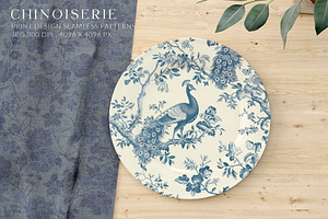 Chinoiserie Seamless Patterns