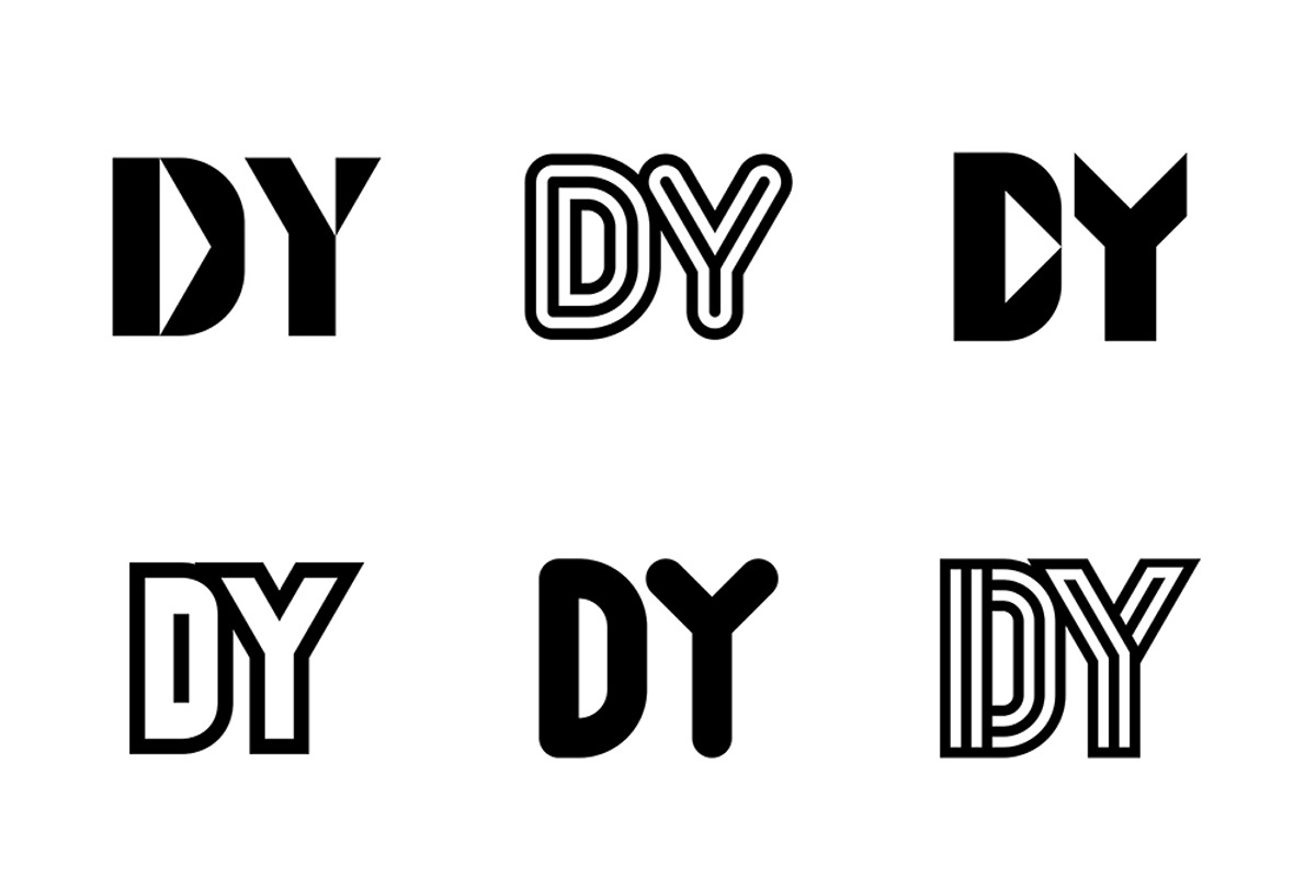 Set of letter DY logos, an Object Graphic by NataliiaVolyk