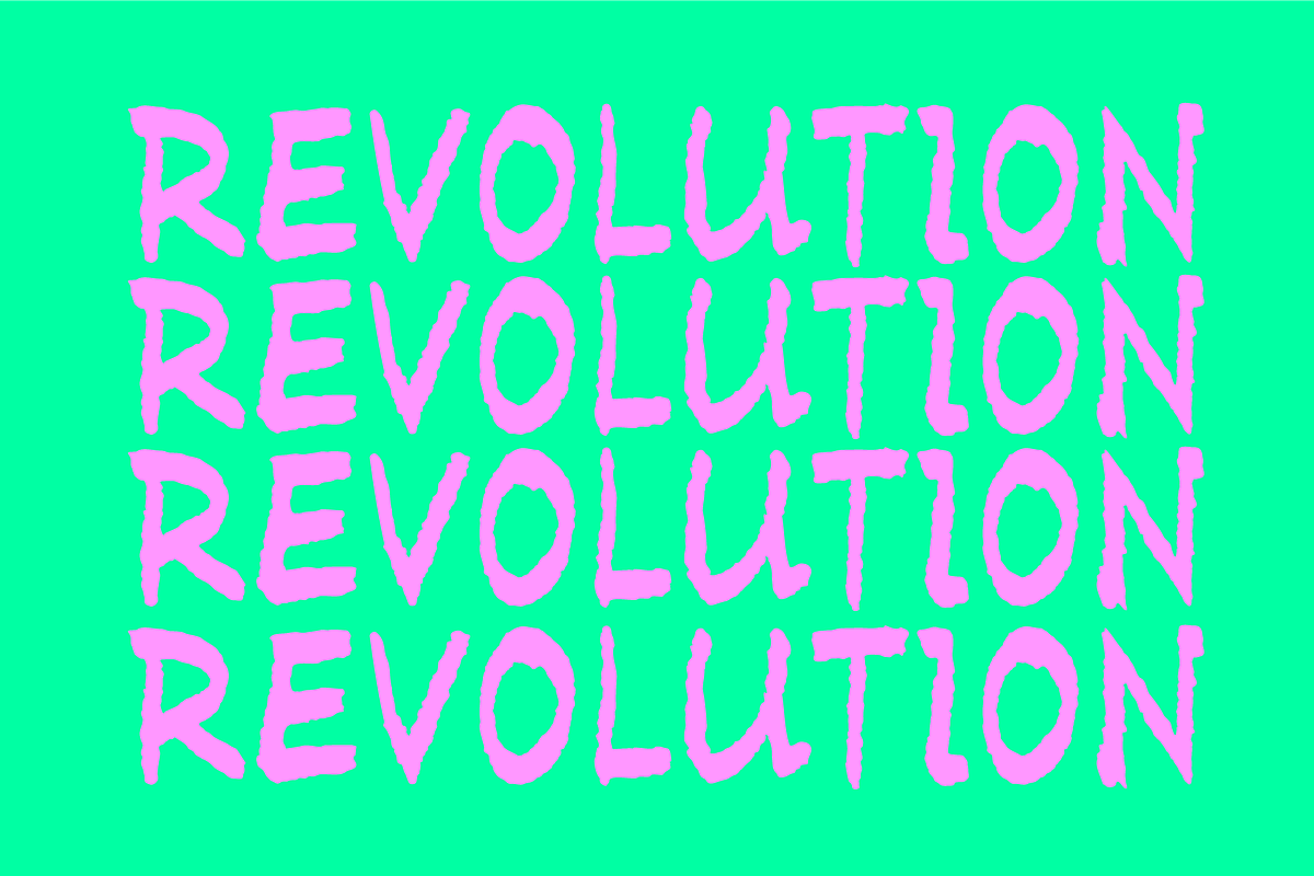 Brush font Revolution., a Handwritten Font by Mark Skitsky (Photo 2 of 7)