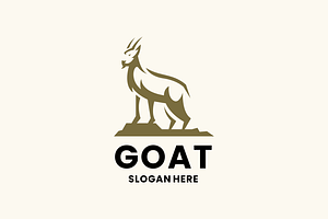 Awesome Simple Goat Logo Template, a Templates & Theme by EndR_ID
