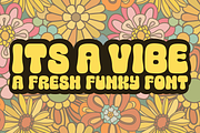 Its a vibe - a funky fresh font, a Sans Serif Font by Amber Nest Design (Thumbnail 1 of 5)