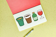 25 Delicious Fast Food with Drink, a Food Illustration by jongcreative (Thumbnail 5 of 5)