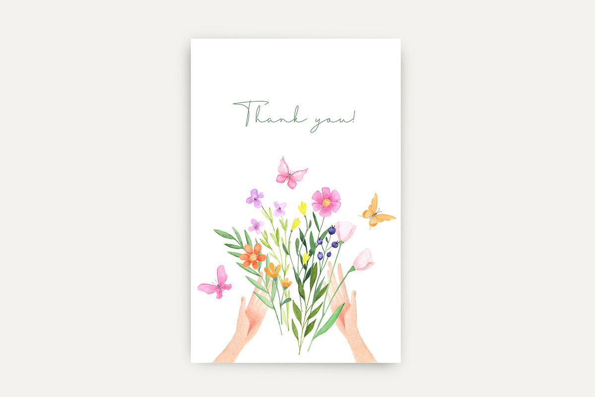 Watercolor Delicate Floral Kit, an Object Graphic by Naty Art (Photo 18 of 18)