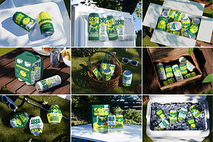 Soda Drink Can Mockup & Packaging