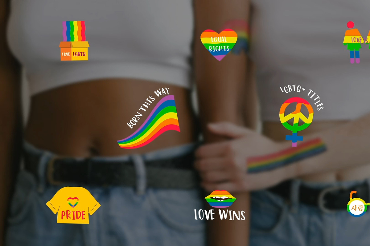 LGBTQ+ Titles for DaVinci Resolve, a Templates & Theme by 2dfx (Photo 1 of 2)